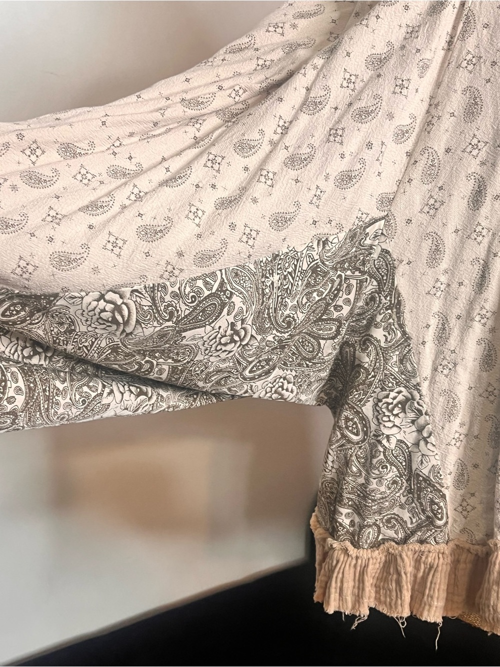 POL Bohemian Lace-Up Peasant Top - Picture 6 of 6